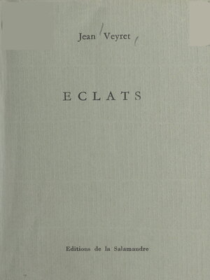 cover image of Éclats
